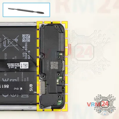 How to disassemble Samsung Galaxy A20s SM-A207, Step 9/1