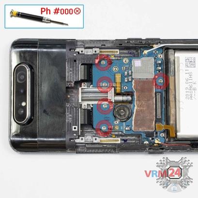 Cómo desmontar Samsung Galaxy A80 SM-A805, Paso 18/1