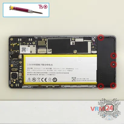 How to disassemble ZTE Nubia Z9 Mini, Step 7/1