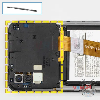 How to disassemble Samsung Galaxy M01 SM-M015, Step 5/1