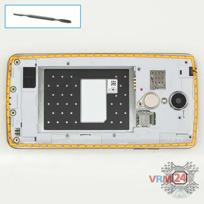 How to disassemble LG K8 (2017) X240, Step 5/1