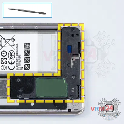 Cómo desmontar Samsung Galaxy Note FE SM-N935, Paso 7/1
