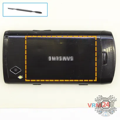 Как разобрать Samsung Wave 2 GT-S8530, Шаг 1/1