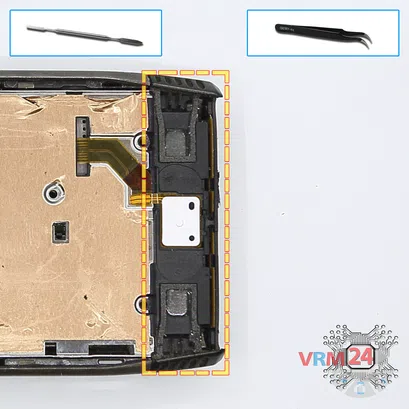 Cómo desmontar Nokia X7 (X7-00) RM-707, Paso 13/1