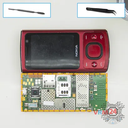 How to disassemble Nokia 6700 slide RM-576, Step 8/1