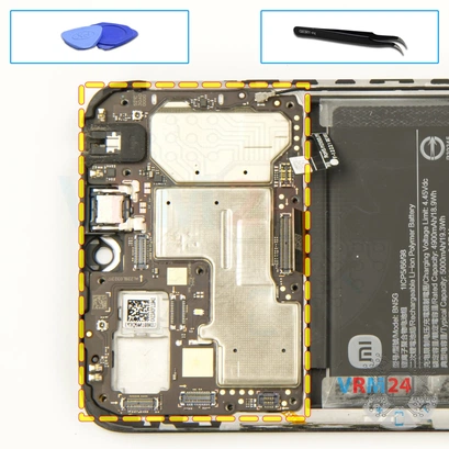 How to disassemble Xiaomi Redmi 10C, Step 11/1