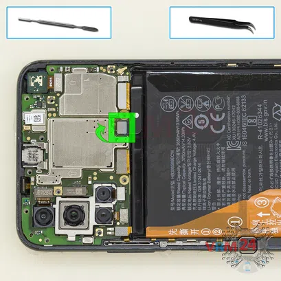 How to disassemble Huawei Honor 20, Step 6/1