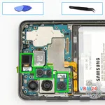 Cómo desmontar Samsung Galaxy A73 SM-A736, Paso 15/1
