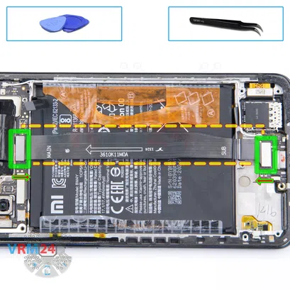 How to disassemble Xiaomi POCO F3, Step 10/1