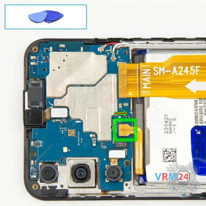 How to disassemble Samsung Galaxy A24 SM-A245, Step 7/1