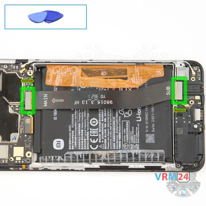 How to disassemble Xiaomi POCO M4 Pro 5G, Step 10/1