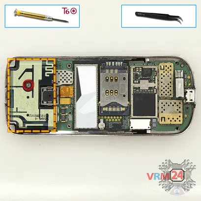 Как разобрать Nokia 8800 Arte RM-233, Шаг 5/1