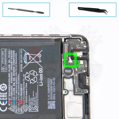 Cómo desmontar Xiaomi Redmi Note 10, Paso 10/1