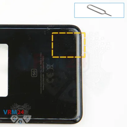 Como desmontar Xiaomi Poco X6 Pro por si mesmo, Passo 2/1