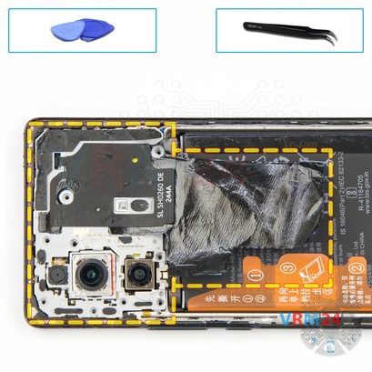 How to disassemble HONOR 70, Step 5/1