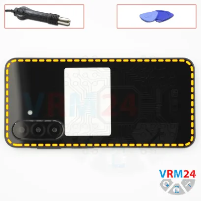 How to disassemble Samsung Galaxy A26 SM-A268, Step 3/1