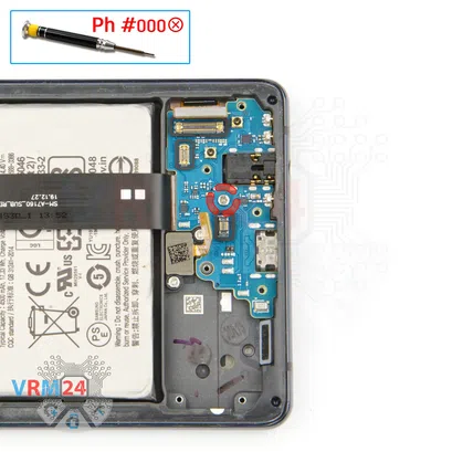 Cómo desmontar Samsung Galaxy A71 5G SM-A7160, Paso 11/1