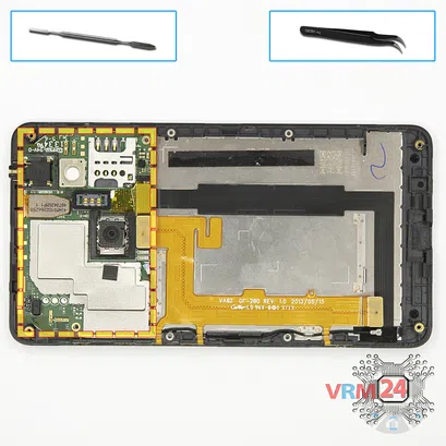 How to disassemble Nokia Lumia 625 RM-941, Step 8/1