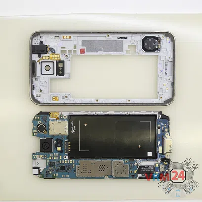 Cómo desmontar Samsung Galaxy S5 SM-G900, Paso 9/2