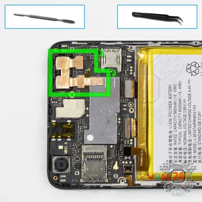 Cómo desmontar ZTE Blade A3, Paso 10/1