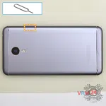 How to disassemble Meizu M3 Note M681H, Step 1/1
