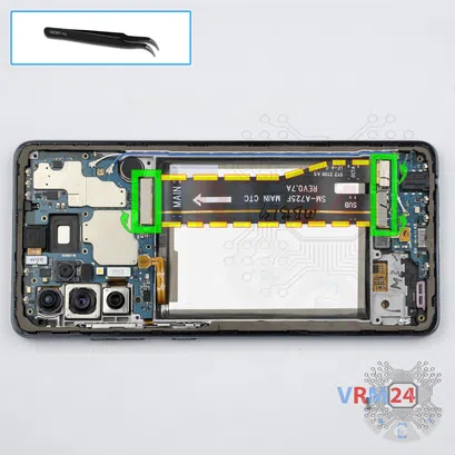 Как разобрать Samsung Galaxy A72 SM-A725, Шаг 9/1