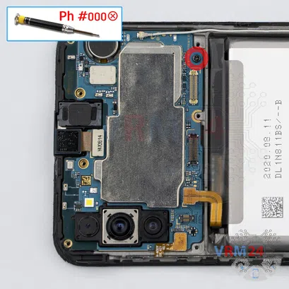 How to disassemble Samsung Galaxy M21 SM-M215, Step 13/1