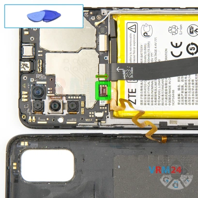 How to disassemble ZTE Blade V20 Smart, Step 6/1