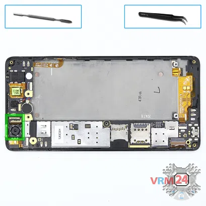 Cómo desmontar ZTE Nubia Z5S Mini, Paso 7/1