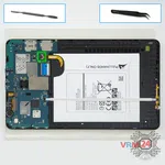 Cómo desmontar Samsung Galaxy Tab E 9.6'' SM-T561, Paso 2/1
