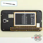 How to disassemble Samsung Galaxy Note 3 Neo SM-N7505, Step 2/1