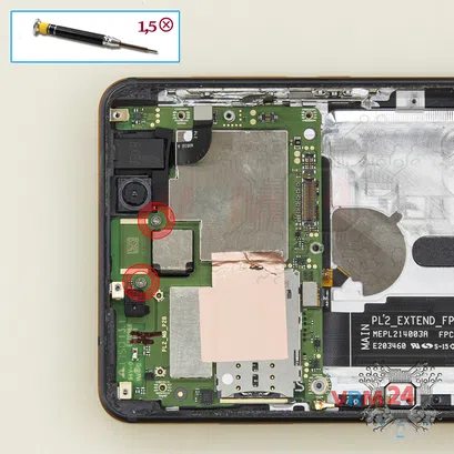 Como desmontar Nokia 6.1 TA-1043 por si mesmo, Passo 13/1