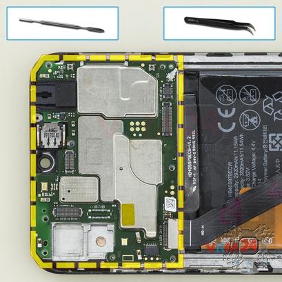 How to disassemble Huawei Honor 8A, Step 16/1