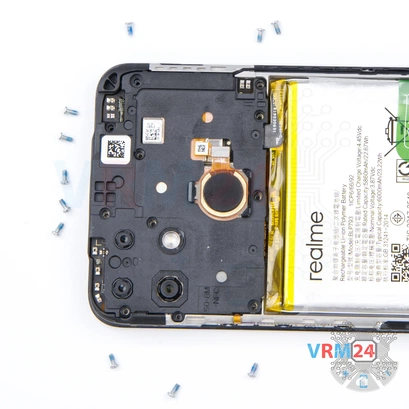 How to disassemble Realme Narzo 50A, Step 4/2