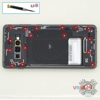 How to disassemble Samsung Galaxy S10 Plus SM-G975, Step 3/1