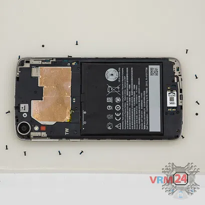 How to disassemble HTC Desire 828, Step 2/2