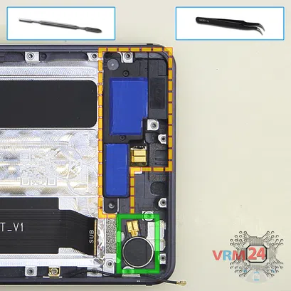 How to disassemble Nokia 6 (2017) TA-1021, Step 12/1