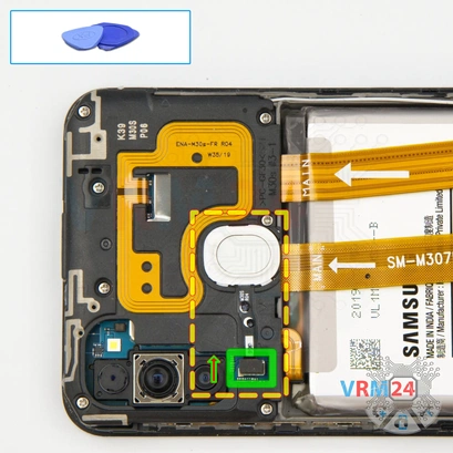Como desmontar Samsung Galaxy M30s SM-M307 por si mesmo, Passo 4/1