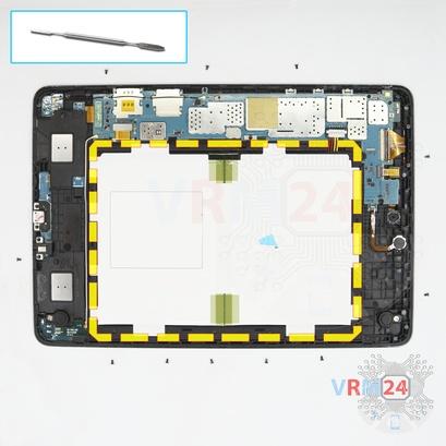 Cómo desmontar Samsung Galaxy Tab A 9.7'' SM-T555, Paso 5/1