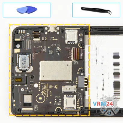 Como desmontar ZTE Blade A31 Plus por si mesmo, Passo 11/1