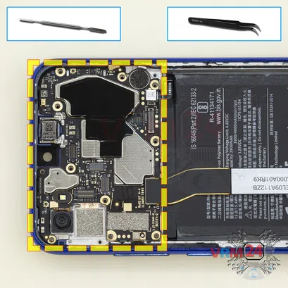 Como desmontar Xiaomi Redmi Note 8T por si mesmo, Passo 17/1