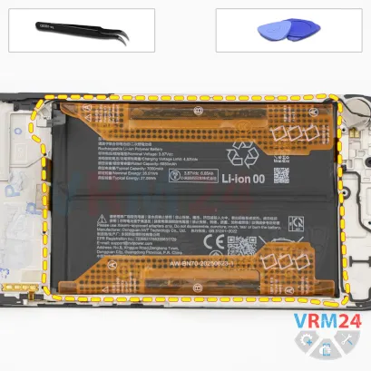 How to disassemble Xiaomi Poco M7 4G, Step 15/1