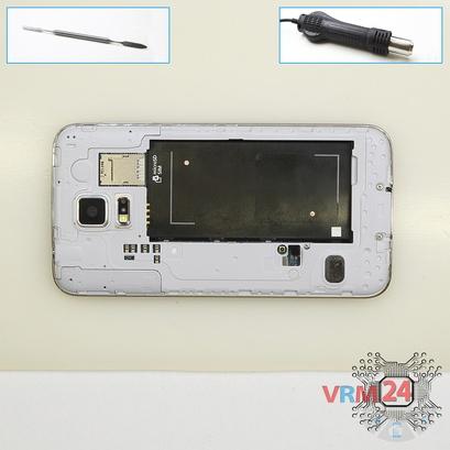 How to disassemble Samsung Galaxy S5 SM-G900, Step 5/1