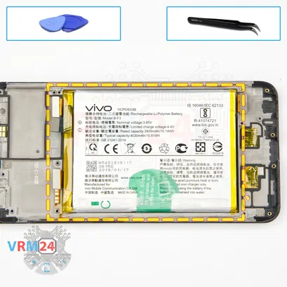 How to disassemble vivo Y93, Step 18/1