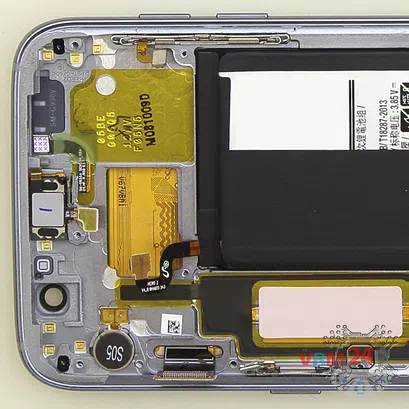 Cómo desmontar Samsung Galaxy S7 Edge SM-G935, Paso 11/2