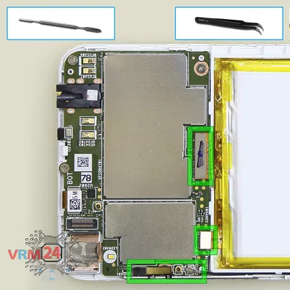 Cómo desmontar Asus ZenFone Live ZB501KL, Paso 9/1