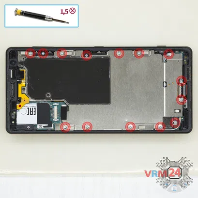 How to disassemble Sony Xperia XZ2, Step 5/1