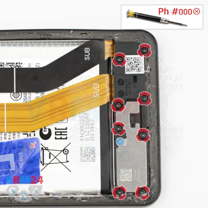 How to disassemble Samsung Galaxy M55 SM-M556, Step 5/1