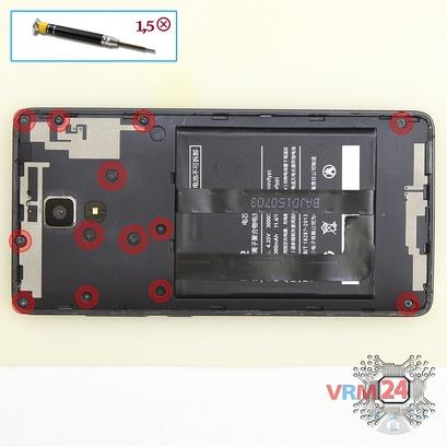 How to disassemble Xiaomi Mi 4, Step 2/1