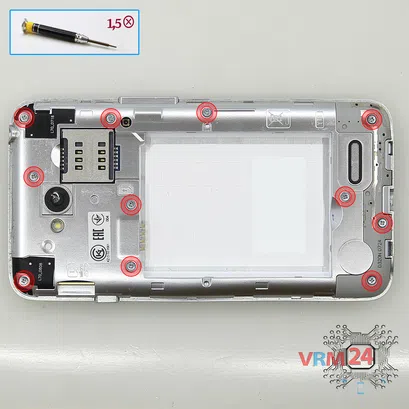 How to disassemble LG L65 D285, Step 3/1